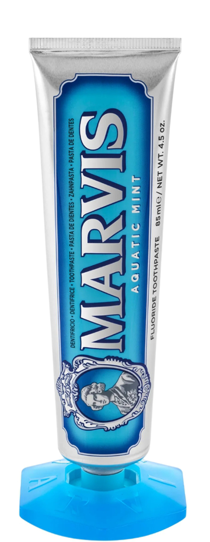 Marvis Blue Toothpaste Holder Basi Stirixis Odontokremas Plastiki Ble